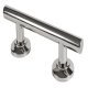 Straight Grab Rail Length 335-900 mm Nyma Style Length 355 mm hole centres 203 mm polished stainless steel