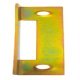 Angled Strike Plate 76x20mm SZP Rainbow