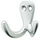 Coat Hook Aluminium 22-34 x 32-48 mm Double Height 48 mm depth 34 mm