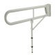 Nyma Pro Hinge Grb Rail+Leg 800mm Steel Wht
