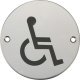 Graphic Sign D76mm-Disabled SSS/Black