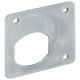 Anti-Twist Washer for Cylinder Cam Locks Steel Galvanized with aperture pattern 19.7 x 17.5 mm