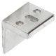 Angled Striking Plate w Slot Brass NP