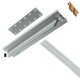 Drop Leaf Table Fitting TKB for Extending Tables Silver anodised aluminium