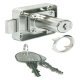 Dead bolt rim lock With fixed plate cylinder backset 25 mm Standard profile for series production of furniture Keyed different cylinder length 22 mm mounting: Right hand