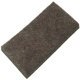 Felt Glide Rectangular Self Adhesive L x W: 100 x 50 mm brown