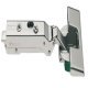 Concealed Cup Hinge 110° Standard Full Overlay Plus Click on Arm Tiomos With integrated soft close Screw fixing cup 45/9.5 with soft close nickel plated