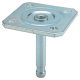 Pin/Mount Plate D11x65x65mm Galvanised Steel