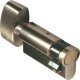 Half Cylinder with Thumbturn for Operating Cylinder Locks Without a Key Brass Satin nickel