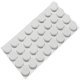 Felt Glide Round Self Adhesive Ø 20 mm white