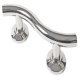 Grab Rail Curved Length 355-620 mm Nyma Style Length 355 mm hole centres 203 mm