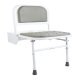Nyma Doc M Shwr Seat+Legs Aluminium Wht/Grey