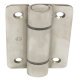 Hinge Height 90mm x Open Width 53 mm 316 L Cubicle Fittings PBA Stainless steel fittings for 13 mm board partitions Unsprung