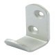 Coat Hook Aluminium 37 x 50 mm Face fixing Satin anodised aluminium finish