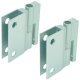Hinge Set Normal Duty Cubicle Fittings for 12-13 mm Board Partitions Aluminium Satin anodised finish