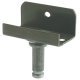 Pin/L Mount Plate Black Galvanised Steel D8mm