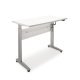 Electric Height Adjustable Desk Frame Frame Set for 2 Leg Workstation Load carrying capacity (including desktop) 70 kg Silver RAL 9006 finish