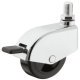 D50mm Enc.Castor Swivel with Brake M10 Chrome
