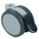 D65mm Twin Castor Swivel with Brake Pin Al