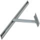 Door Holder Overhead for Inward Opening Doors Aluminium Steel and Plastic Hold-open angle 90° to 130° Silver