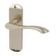 Lever Handles on Backplates for Latch Zinc Alloy Welford Designed for interior doors Satin nickel
