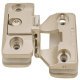 190D Glass Door Hinge ExAxle Inset Zinc Alloy/NP