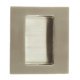 Pull Handle Flush 100 x 50 mm Stainless Steel Concealed fixing Polished