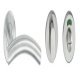 Lever Handle Set 304 Stainless Steel HL03 Häfele Pair of lever handles and roses With WC release and inside turn polished
