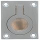 Flush Ring Pull Handle 50x38x12mm Brass SC