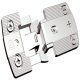 Exposed Axle Hinge 270/240° with 5 mm Exposed Axle for Thin Doors Shallow design Overlay 7.0 mm 13/19 mm side wall thickness for side/centre panel mounting