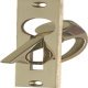 Mortice Gravity Drop Pull Handle Brass SN