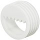 Suspension Fit Rectangle D16mm Half Plastic Wht