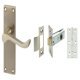 Victorian Lvr Handle Set Scroll Latch SNP