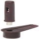 Pivot Hinge wo Stop Plastic Brown