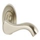 Lever Handles on Round Roses Zinc Alloy Welford Designed for interior doors Satin nickel