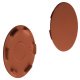 Cover Cap Plastic for Maxifix Housing For push fitting Brown RAL 8007 finish Ø 38.5 mm