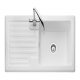 Rectangle Rustic CRT10101WH 1.0B Sink Cer Wht