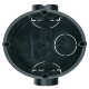Wall Box Depth 47 mm Plastic for Wall Terminal Black