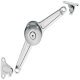 Flap/Lid Stay Complete Set Duo Standard Light version opening angles: 75° 90° or 110° For Hospa screws distance from edge 28 mm nickel plated