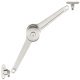 Flap/Lid Stay Complete Set Duo Standard 3666 Heavy version opening angles: 75° 90° or 110° For Hospa screws distance from edge 37 mm nickel plated