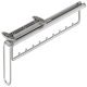 Clothes Hanger Rail Pull Out Undermounted for Dream Range Vibo Silver epoxy coated steel Silver fitting silver rack