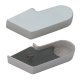 Cover Cap for Single Action Top Centre Aluminium Geze Satin stainless steel