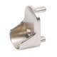 WithRobe Rail (Oval) End Supp Dowel Zinc Alloy NP