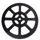 Furniture Turntable Rotates 360° Load Bearing Capacity 100 kg Black zinc alloy
