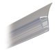 Shower Seal H-Profile for Overlapping Shower Door Arrangement Length 2010 mm Suitable for toughened glass doors 6-8 mm thick Transparent PVC finish