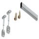 WithRobe Rail (Oval) 90D Curved Set Chrome
