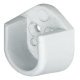 WithRobe Rail (Oval) End Supp Screw Plastic Wht