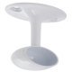 WithRobe Rail D25mm Deluxe End Bracket White
