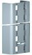 Supp Chnl Dbl Slot 1495mm PC Steel Silver Col