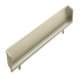 Inset Handle Zinc Alloy Ø 5 mm Lugs Fixing Centres 128 mm Hide Stainless steel effect